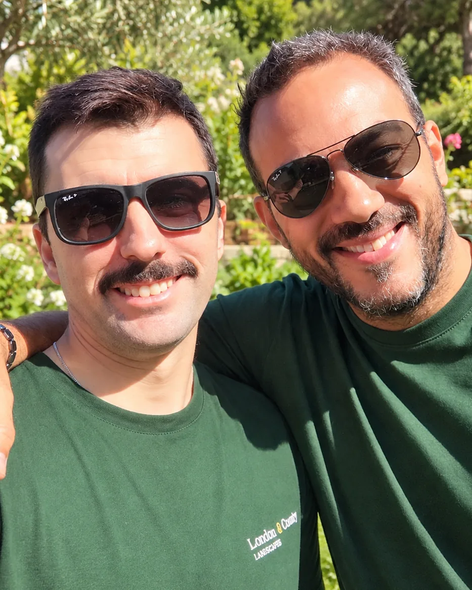 Oliver Wilson and Jaime Arango, co-founders of London & Country Landscapes